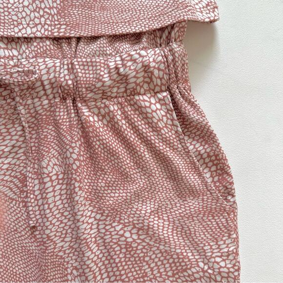 H by Halston Romper Ash Rose Sleeveless V-Neck Pockets Cotton Romper Size XS NEW - Picture 11 of 12